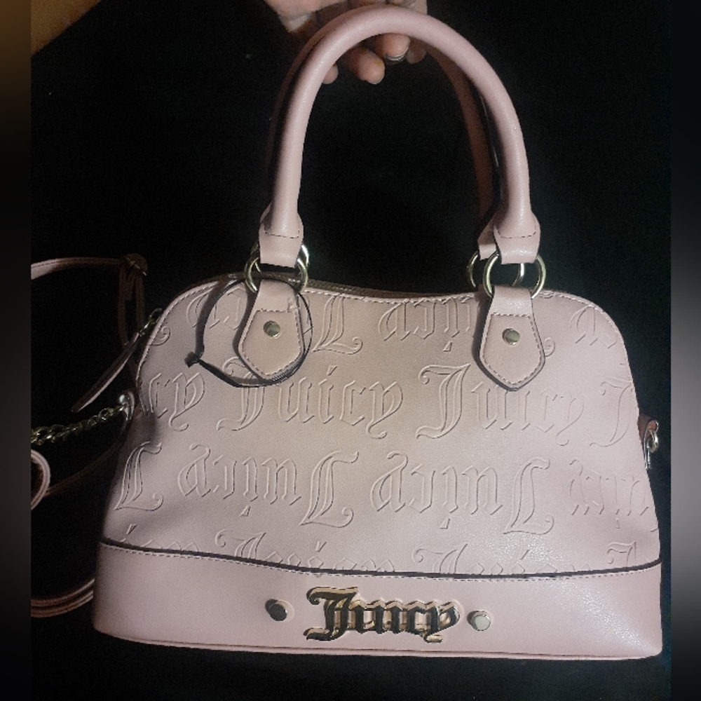 Juicy Couture Deboss Taffy Cool  Collar Dome Satchel